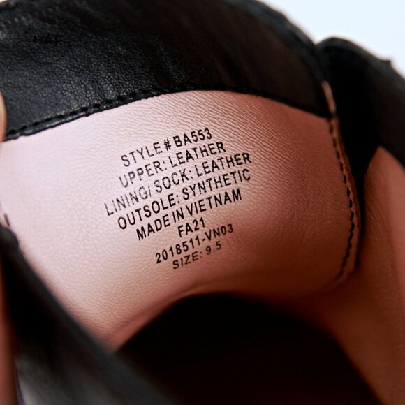 NWOT J. Crew Gwen Lug Sole Lace Up Polished Leather Ankle Boots Black Women 9.5 - Picture 13 of 14